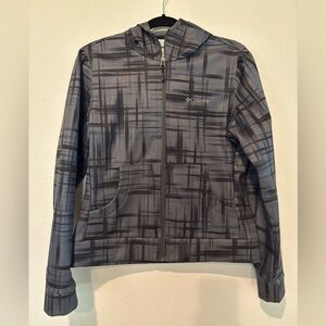 Columbia Gray zip up Jacket with hood